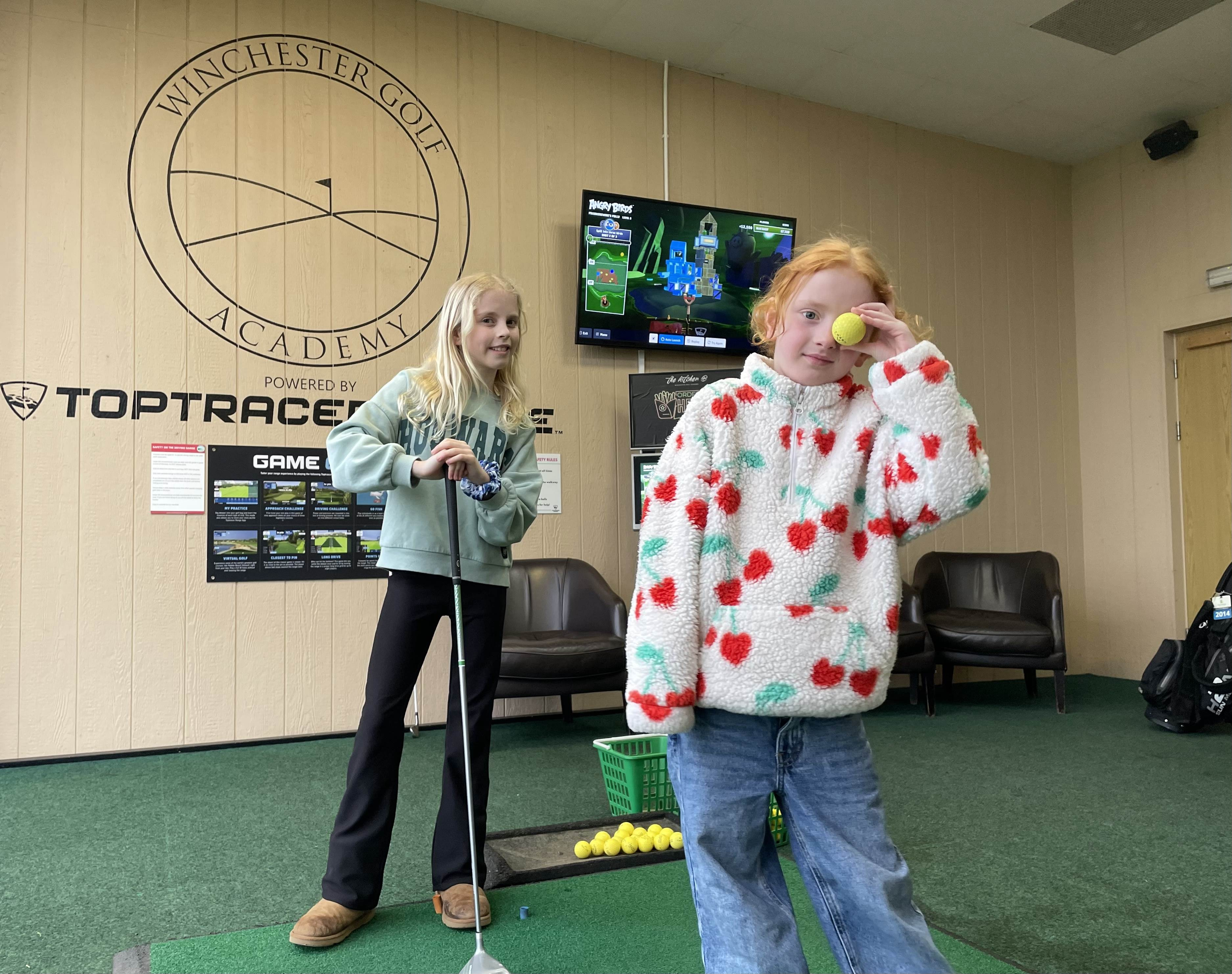 Junior golfer at the academy